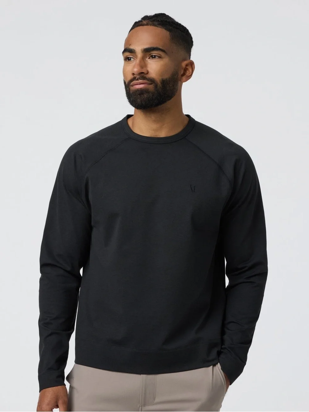 VUORI Men's Coronado Crewneck Sweatshirt - Black Medium - Picture 3 of 14